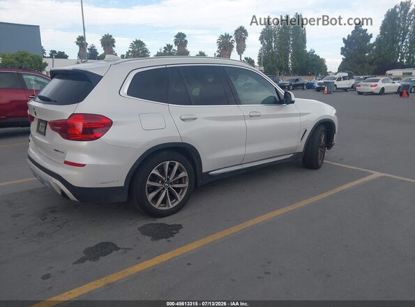 5UXTR9C58KLP83079 2019 BMW X3 White Հետևի աջ