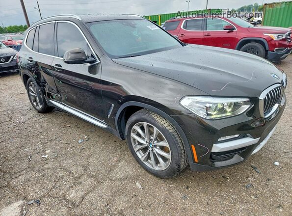 5UXTR9C58KLP87455 2019 BMW X3 Black Delantero derecho