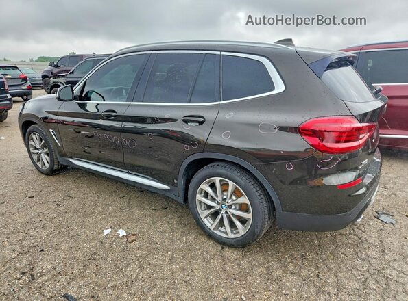5UXTR9C58KLP87455 2019 BMW X3 Black Trasero izquierdo
