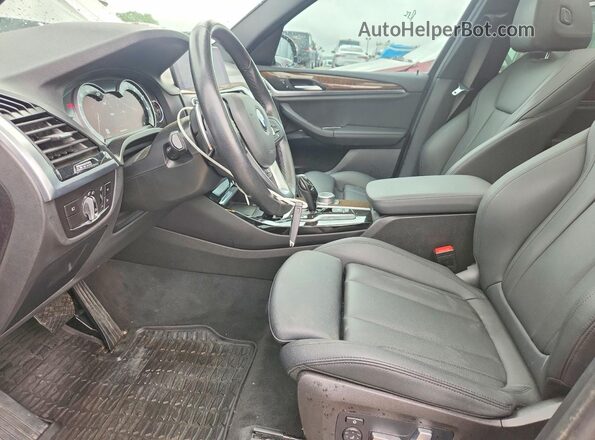 5UXTR9C58KLP87455 2019 BMW X3 Black Vista interior delantera