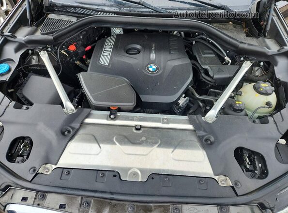 5UXTR9C58KLP87455 2019 BMW X3 Black Vista del compartimento del motor