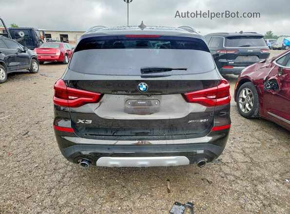 5UXTR9C58KLP87455 2019 BMW X3 Black Vista trasera