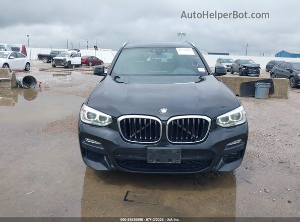 5UXTR9C59JLD58570 2018 BMW X3 Black ხელსაწყოთა პანელის ხედი