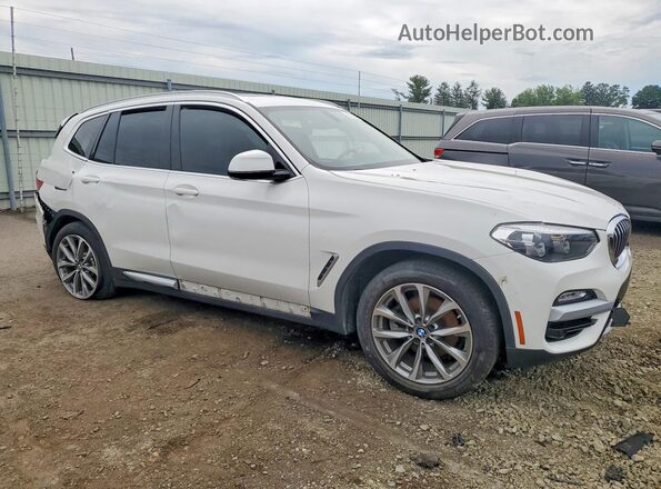 5UXTR9C59JLD73165 2018 BMW X3 Белый Передняя правая четверть
