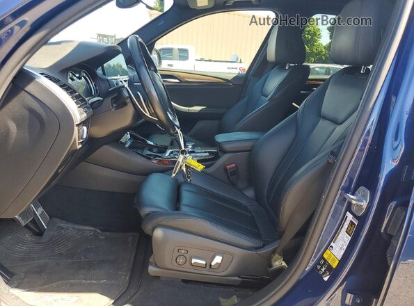 5UXTR9C5XJLC69364 2018 BMW X3 Blue Front interior view
