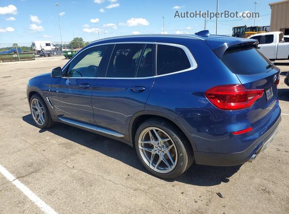 5UXTR9C5XJLC69364 2018 BMW X3 Blue Rear left