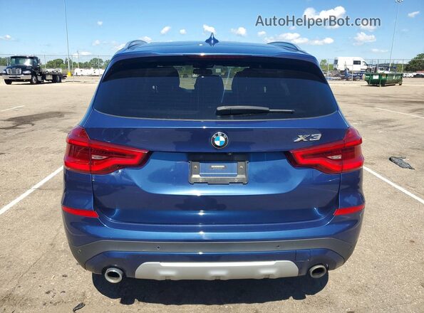5UXTR9C5XJLC69364 2018 BMW X3 Blue Rear view