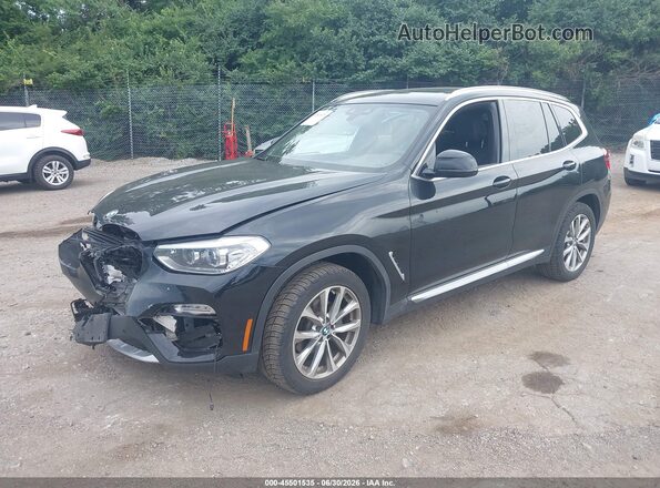 5UXTR9C5XJLD88371 2018 BMW X3 Черный Передняя левая четверть
