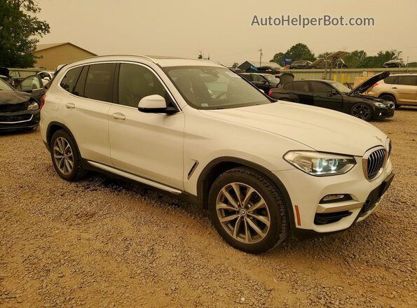5UXTR9C5XKLE12556 2019 BMW X3 White Przód prawy