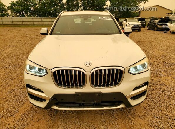 5UXTR9C5XKLE12556 2019 BMW X3 White Widok z przodu