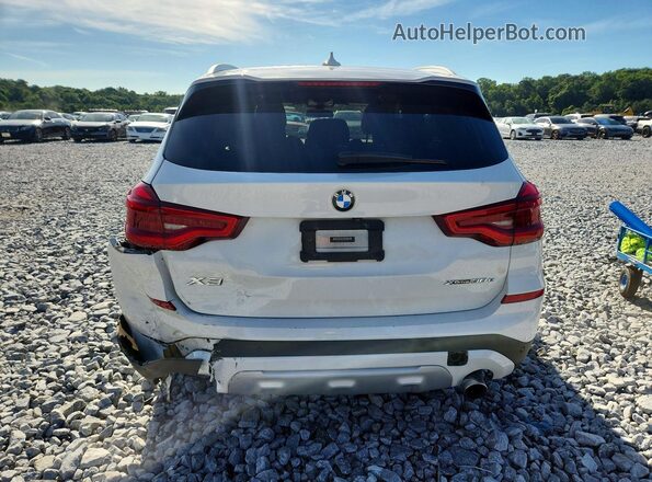 5UXTS1C06L9D30607 2020 BMW X3 White Widok z tyłu