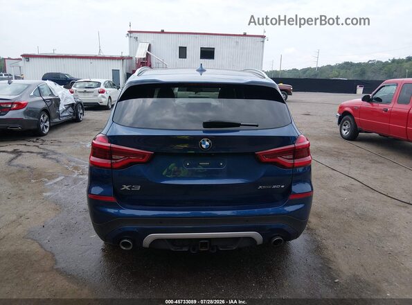 5UXTS1C08M9E85242 2021 BMW X3 Blue 
