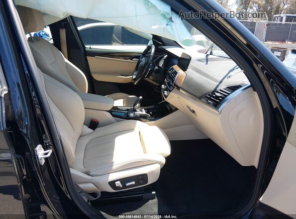 5UXTS1C0XM9D71713 2021 BMW X3 Black Vista interior delantera