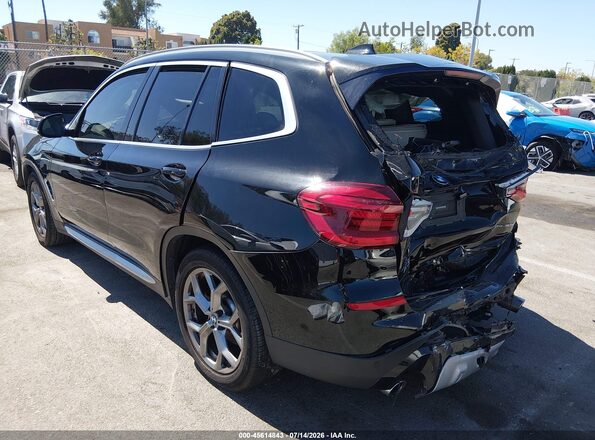5UXTS1C0XM9D71713 2021 BMW X3 Black Trasero izquierdo