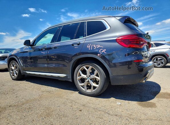 5UXTS1C0XM9H46404 2021 BMW X3 Charcoal უკანა მარცხენა
