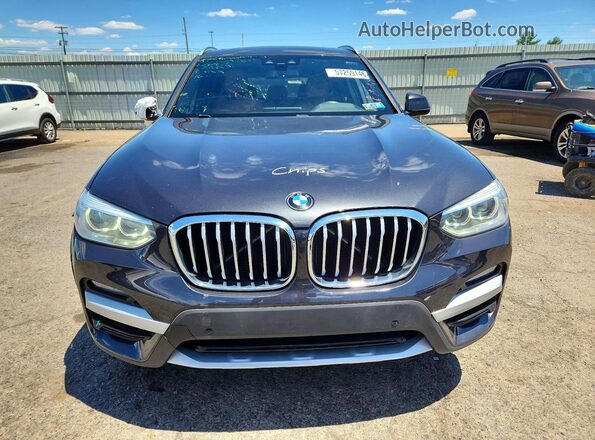5UXTS1C0XM9H46404 2021 BMW X3 Charcoal წინა ხედი