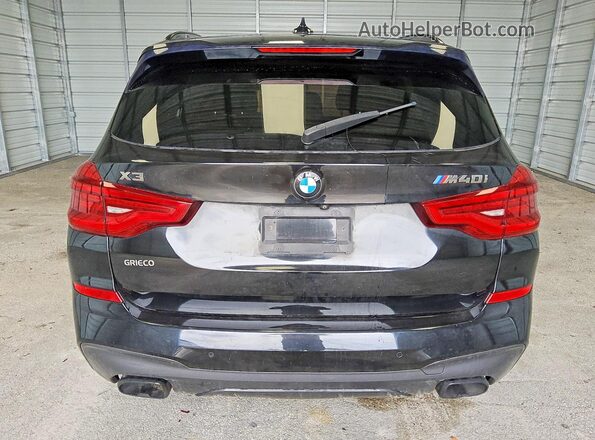 5UXTS3C50J0Y96980 2018 BMW X3 Black Widok z tyłu