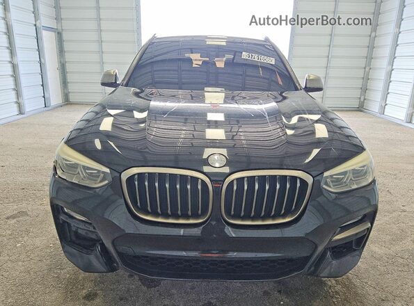 5UXTS3C50J0Y96980 2018 BMW X3 Black Widok z przodu