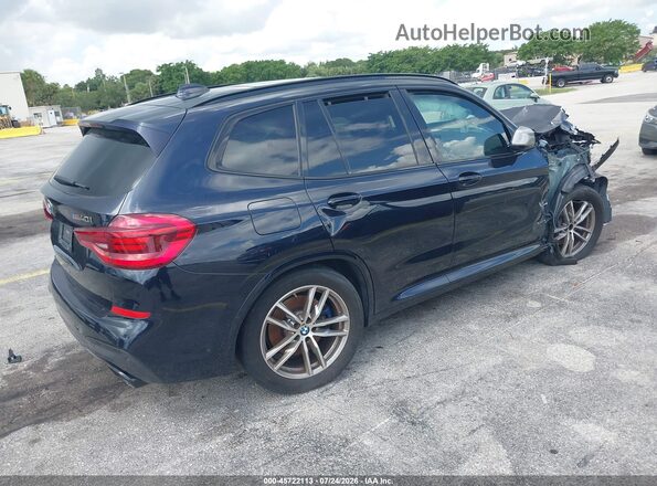 5UXTS3C51J0Y97989 2018 BMW X3 Dark Blue Задня права чверть