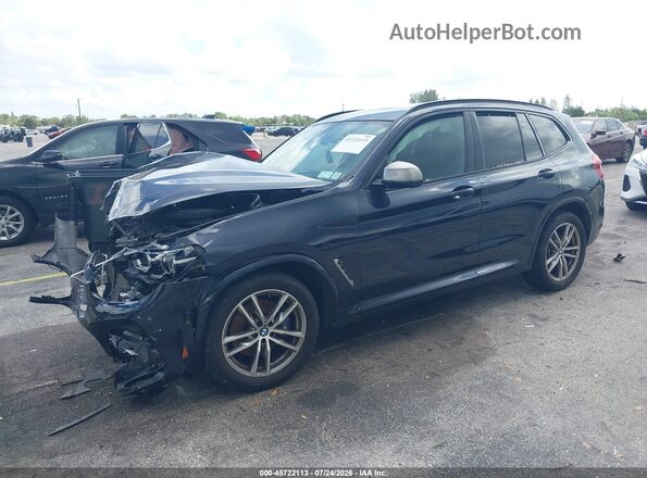 5UXTS3C51J0Y97989 2018 BMW X3 Dark Blue Передня ліва чверть