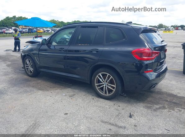 5UXTS3C51J0Y97989 2018 BMW X3 Dark Blue Задня ліва чверть