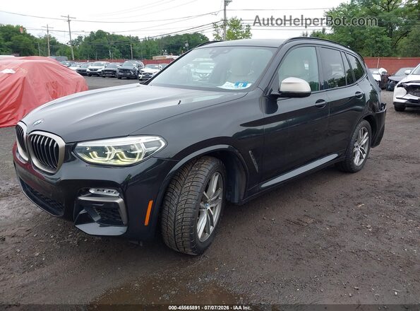5UXTS3C53J0Y96519 2018 BMW X3 Black Vista tres cuartos delantera izquierda