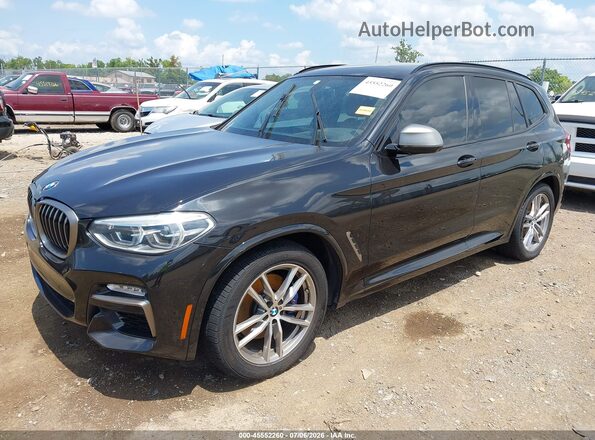 5UXTS3C54J0Z00982 2018 BMW X3 Black Առջևի ձախ երեք քառորդ տեսարան