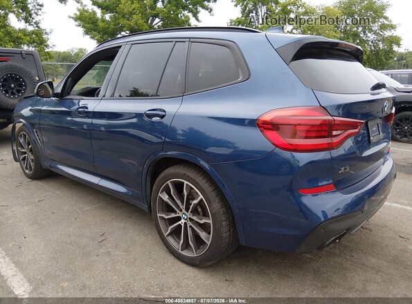 5UXTS3C56J0Y99270 2018 BMW X3 Синий Задняя левая четверть