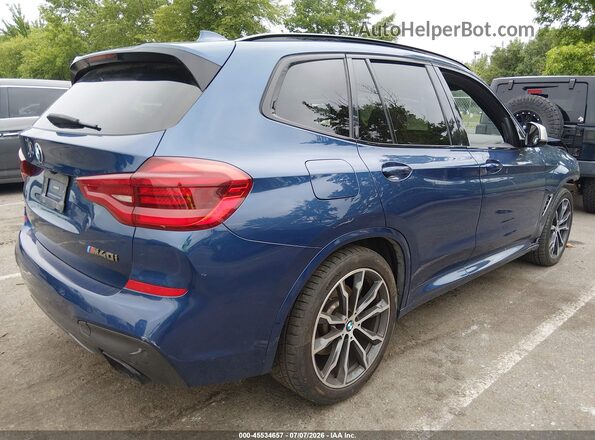 5UXTS3C56J0Y99270 2018 BMW X3 Синий Задняя правая четверть