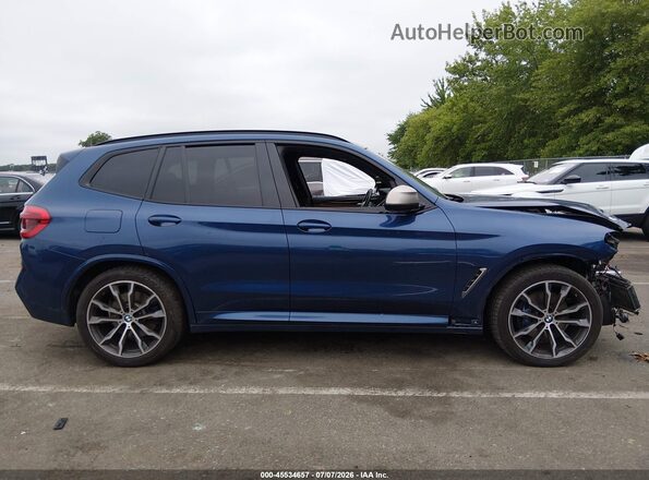 5UXTS3C56J0Y99270 2018 BMW X3 Синий Вид задней части салона