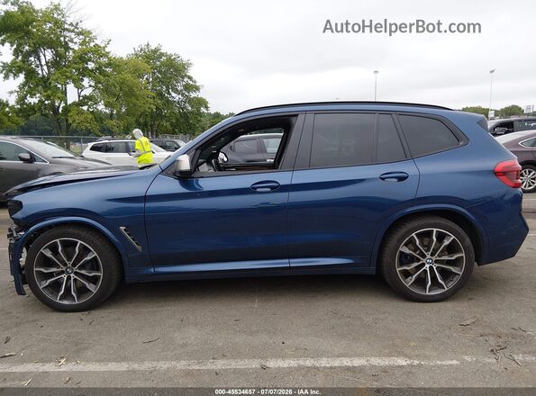 5UXTS3C56J0Y99270 2018 BMW X3 Синий Панорамный вид салона 360°