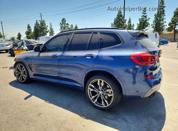 5UXTS3C56KLR72931 2019 BMW X3 Blue Rear left