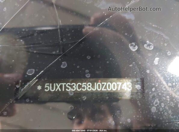 5UXTS3C58J0Z00743 2018 BMW X3 Серый Вид подкапотного пространства