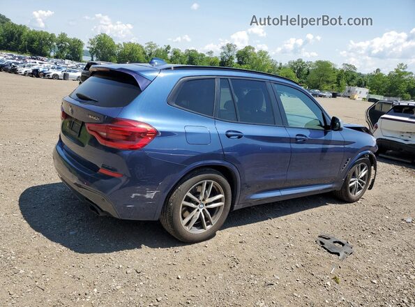 5UXTS3C59J0Y94452 2018 BMW X3 Blue Rear right