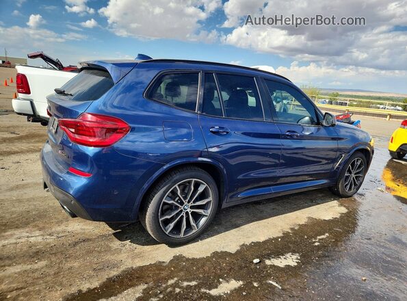 5UXTS3C59K0Z09968 2019 BMW X3 Blue Tył prawy