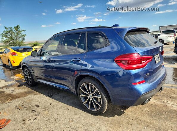 5UXTS3C59K0Z09968 2019 BMW X3 Blue Tył lewy