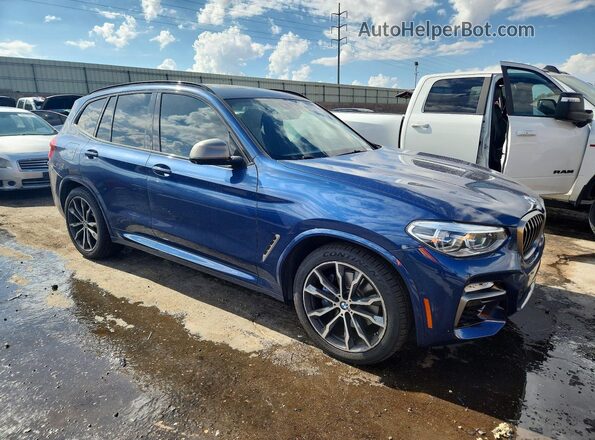 5UXTS3C59K0Z09968 2019 BMW X3 Blue Przód prawy