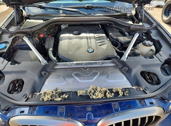 5UXTS3C59K0Z09968 2019 BMW X3 Blue Widok komory silnika