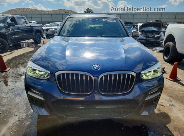 5UXTS3C59K0Z09968 2019 BMW X3 Blue Widok z przodu