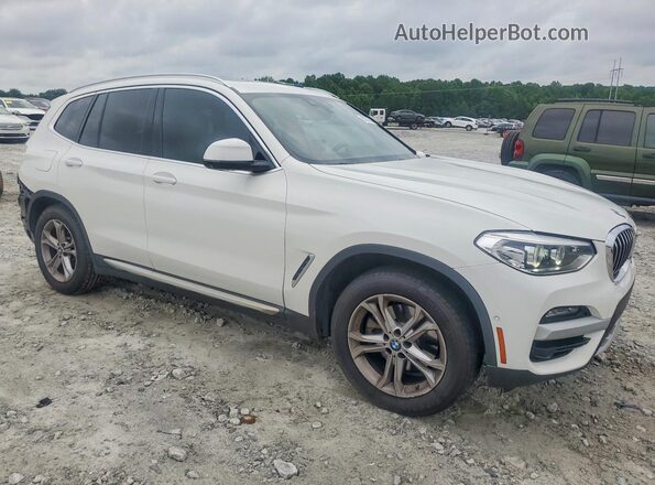 5UXTY3C01M9E33042 2021 BMW X3 White Передня права чверть