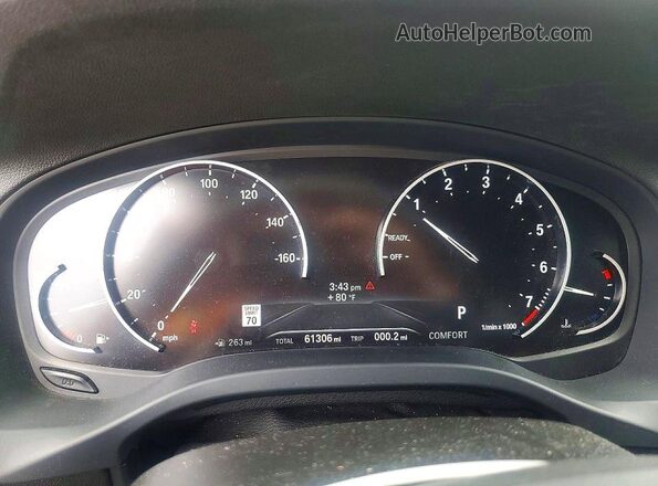 5UXTY3C01M9E33042 2021 BMW X3 White Вид щитка приладів