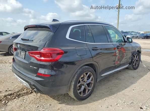 5UXTY3C01M9F84219 2021 BMW X3 Black უკანა მარჯვენა