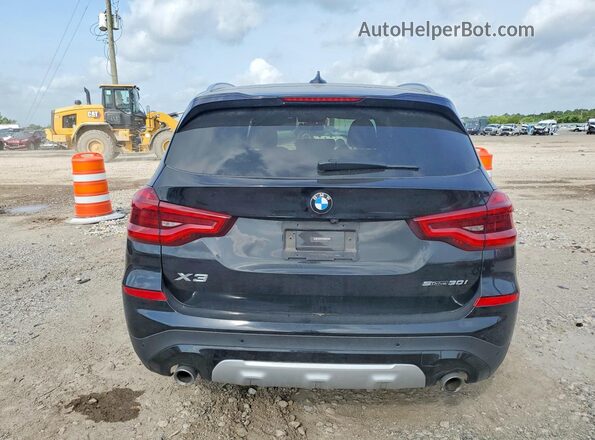 5UXTY3C01M9F84219 2021 BMW X3 Black უკანა ხედი