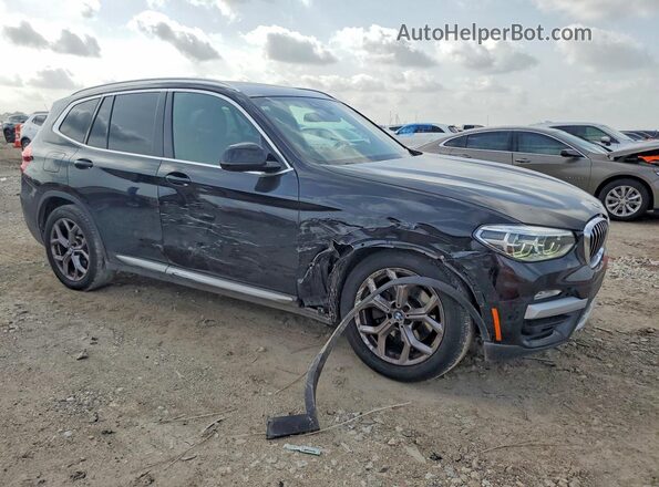 5UXTY3C01M9F84219 2021 BMW X3 Black წინა მარჯვენა