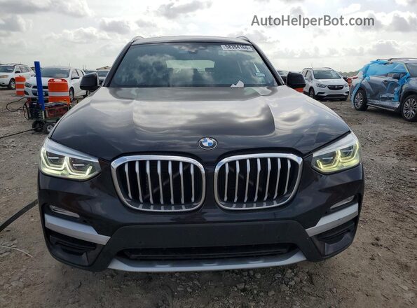 5UXTY3C01M9F84219 2021 BMW X3 Black წინა ხედი