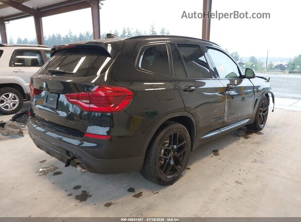 5UXTY3C02LLU69501 2020 BMW X3 Black უკანა მარჯვენა
