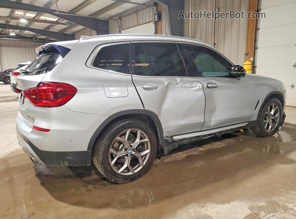 5UXTY3C02M9F52072 2021 BMW X3 Silver Rear right