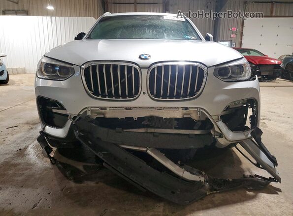 5UXTY3C02M9F52072 2021 BMW X3 Silver Front view