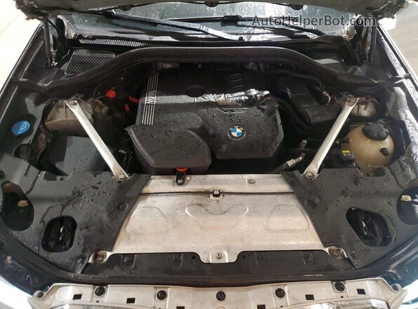 5UXTY3C02M9F52072 2021 BMW X3 Silver Engine compartment view