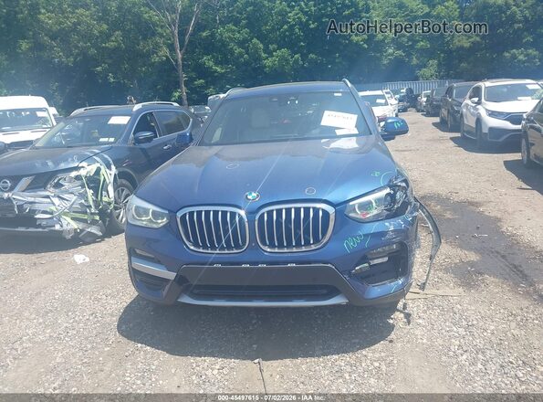 5UXTY3C02M9H33124 2021 BMW X3 Синий Вид щитка приборов